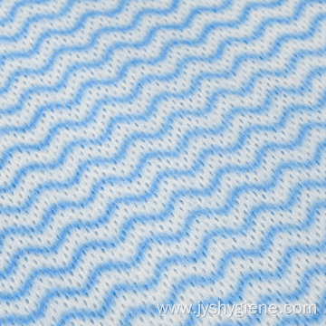 Blue wave nonwoven printed fabric as kitchen rag